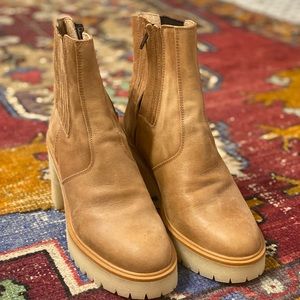 Free People Tan Ankle Boots